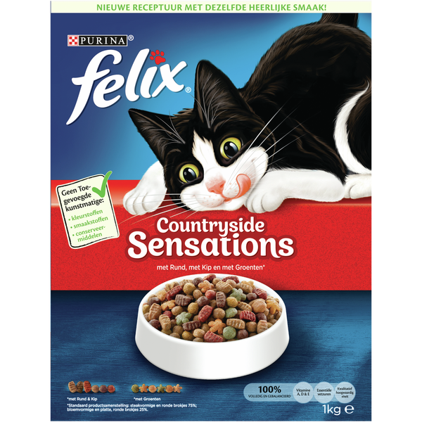 Afbeelding Felix Countryside Sensations - Kattenvoer - 1 kg door Petsplace.nl