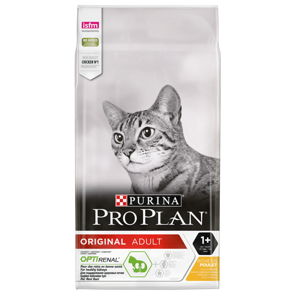 Afbeelding Pro Plan Original Adult Kip Optirenal kattenvoer 10 kg door Petsplace.nl