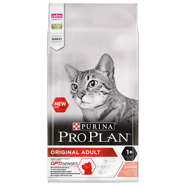 Afbeelding Pro Plan Original Adult Zalm Optisenses kattenvoer 10 kg door Petsplace.nl