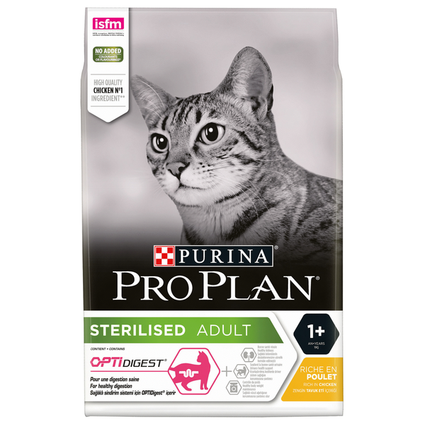 Afbeelding Purina Pro Plan Cat - Sterilised - Kip - 3 kg door Petsplace.nl