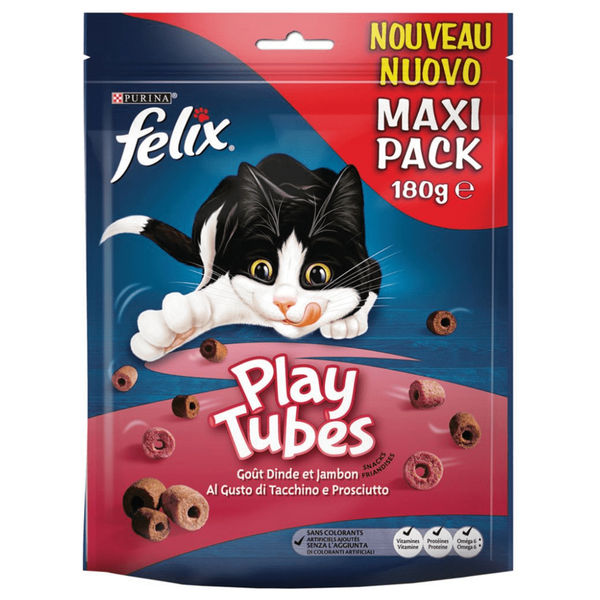 Felix Play Tubes Kalkoen & Ham 180 gr kattensnoep Per stuk