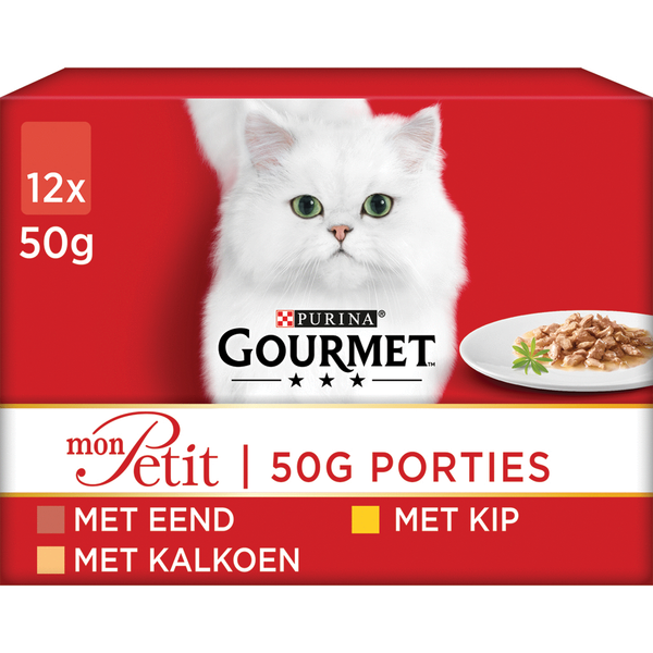 Afbeelding Gourmet Mon Petit - Kattenvoer - Gevogelte 12x50 g door Petsplace.nl