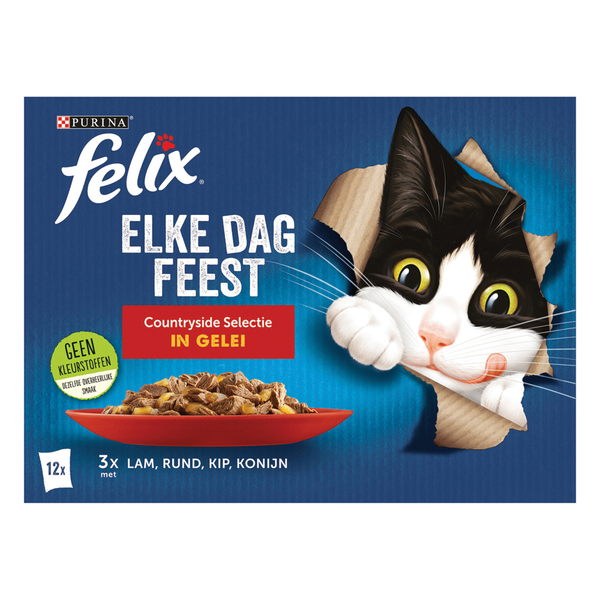 Afbeelding Felix - Multipak Elke Dag Feest door Petsplace.nl