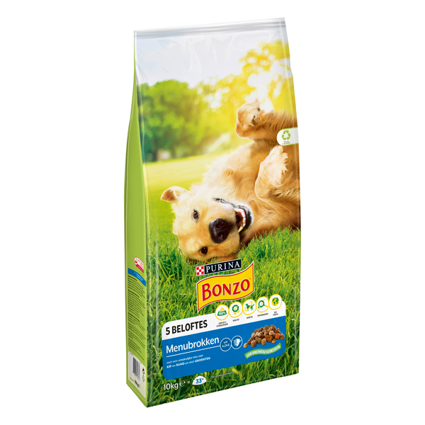 Afbeelding Bonzo Menubrokken - Hondenvoer - 10 kg door Petsplace.nl