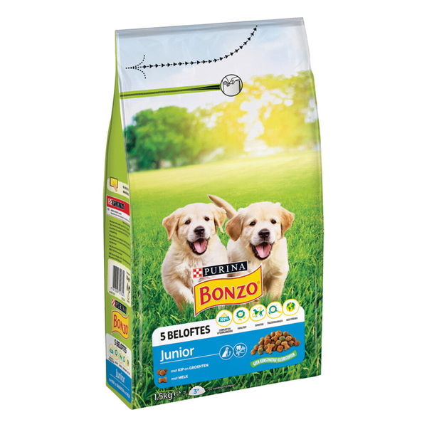 Afbeelding Bonzo Junior - Hondenvoer - 1.5 kg door Petsplace.nl
