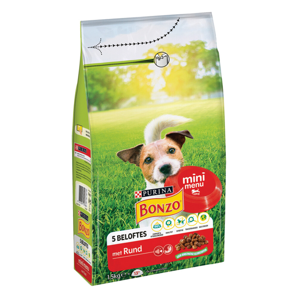 Afbeelding Bonzo Mini Menu - Hondenvoer - Rund 1.5 kg door Petsplace.nl