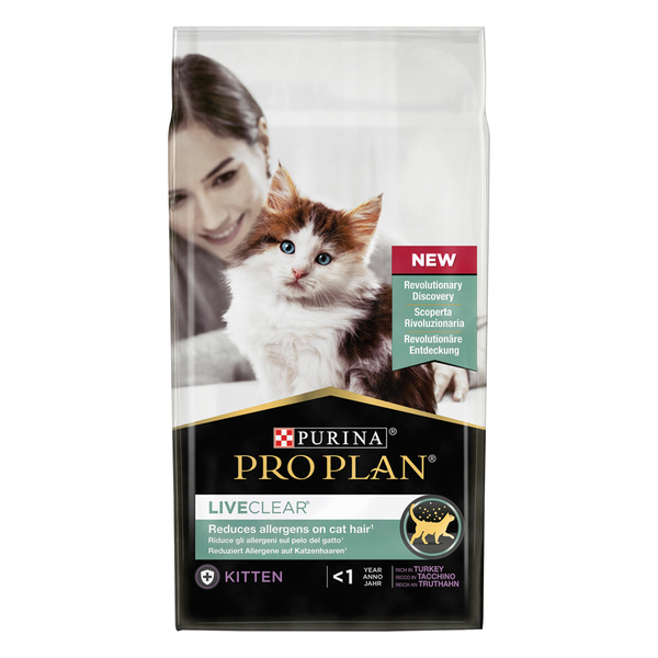 Pro Plan LiveClear Kitten met kalkoen kattenvoer 1.4 kg