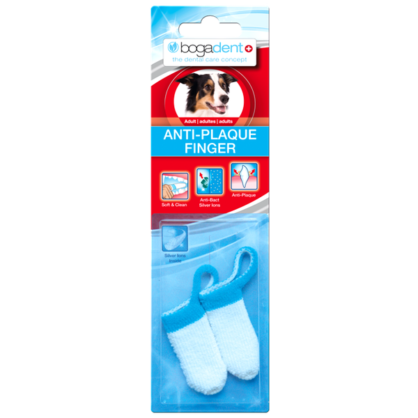 Afbeelding Bogadent Anti-Plaque Finger Adult 2st. door Petsplace.nl