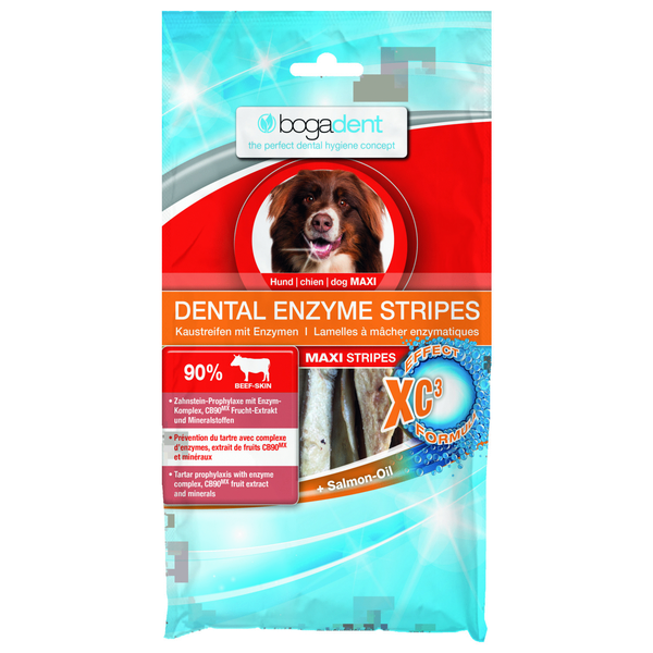 Afbeelding Bogadent Enzyme Stripes Maxi (Large) 100 gram door Petsplace.nl