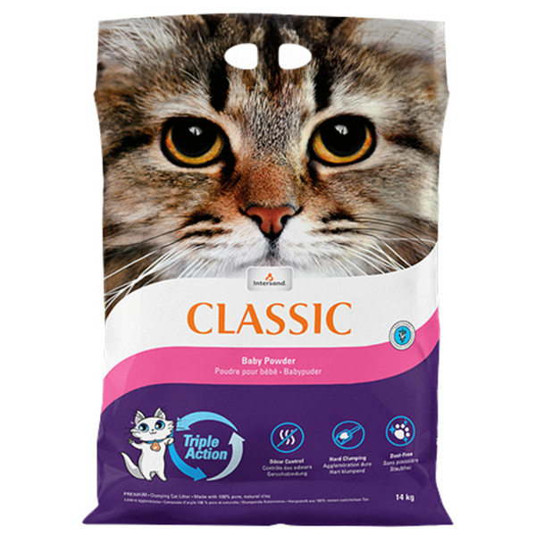 Afbeelding Classic Extreme Baby Powder - Kattenbakvulling - 14 kg door Petsplace.nl