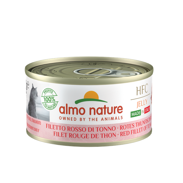 Almo Nature Hfc Jelly - Kattenvoer - Rode Tonijnfilet 70 g
