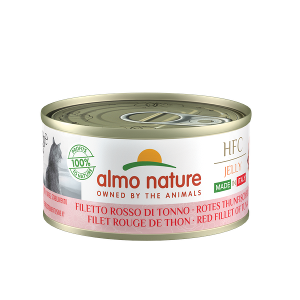 Afbeelding Almo Nature Hfc Jelly - Kattenvoer - Rode Tonijnfilet 70 g door Petsplace.nl