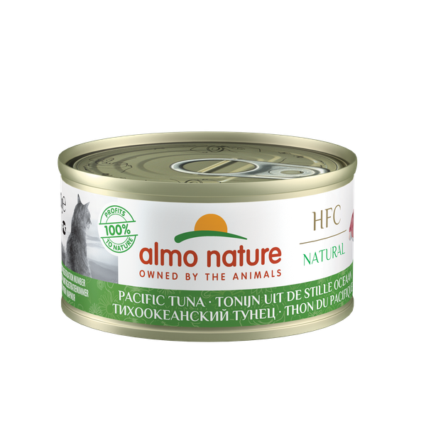 Afbeelding Almo Nature HFC Natural Tonijn uit de Stille Oceaan 70 gr Per 24 (Natural) door Petsplace.nl