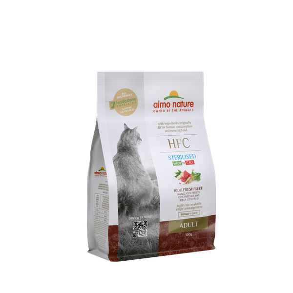 Afbeelding Almo Nature Hfc Adult Sterilized Rundvlees - Kattenvoer - 300 g door Petsplace.nl