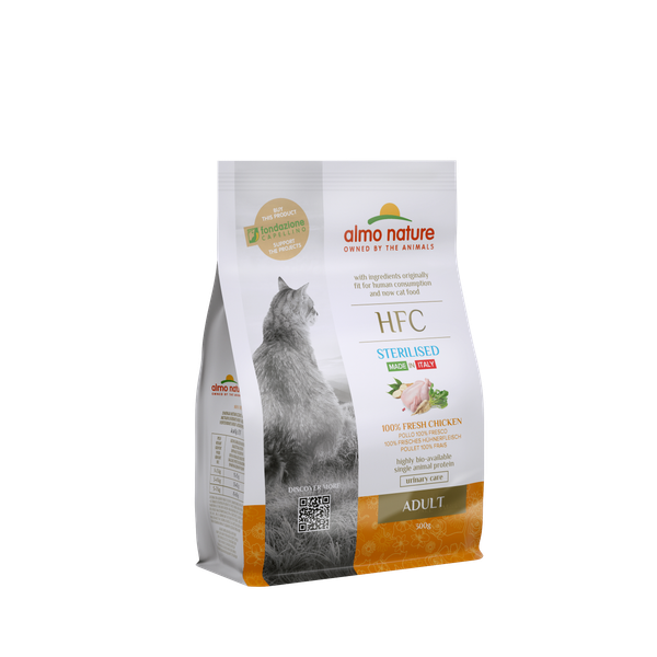 Afbeelding Almo Nature Hfc Adult Sterilized Kip - Kattenvoer - 300 g door Petsplace.nl