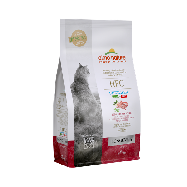 Afbeelding Almo Nature Hfc Senior Sterilized Varken - Kattenvoer - 1.2 kg door Petsplace.nl