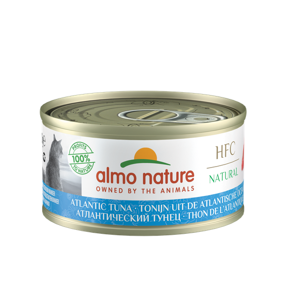 Afbeelding Almo Nature HFC Natural Atlantische Tonijn 70 gr Per 24 (Natural) door Petsplace.nl