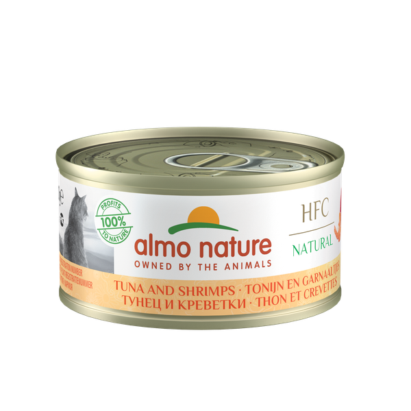 Almo Nature HFC Natural Tonijn en Garnalen 70 gr Per 24 (Natural)