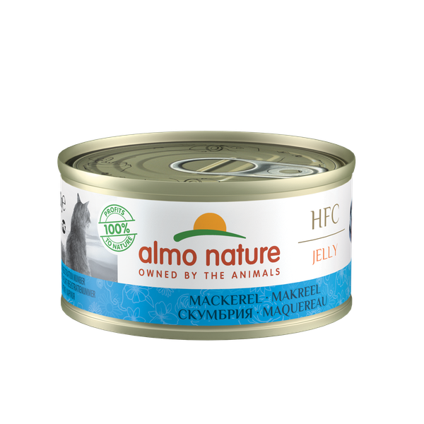 Afbeelding Almo Nature HFC Jelly Makreel 70 gr Per 24 door Petsplace.nl