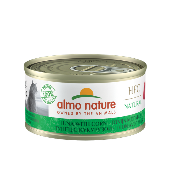 Almo Nature HFC Natural Tonijn met Mais 70 gr Per 24 (Natural)