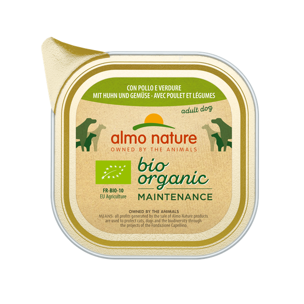 Afbeelding Almo Nature Alu Daily Menu Bio Adult 100 g - Hondenvoer - Kip&Wortel door Petsplace.nl