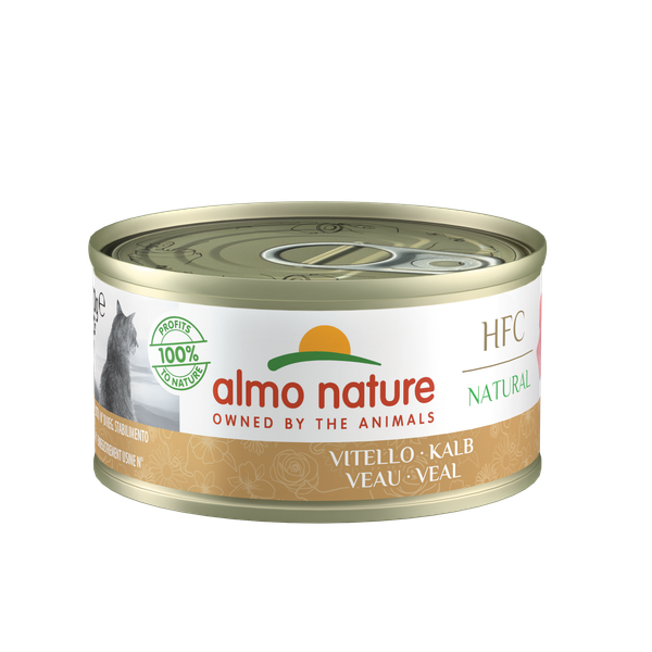 Afbeelding Almo Nature HFC Natural Kalf 70 gr Per 24 door Petsplace.nl