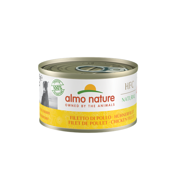 Afbeelding Almo Nature Blikje Hfc Natural Dog - Hondenvoer - Kipfilet 95 g door Petsplace.nl