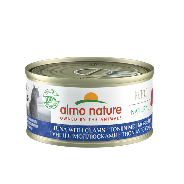 Afbeelding Almo Nature HFC Natural Tonijn met Mosselen 70 gr Per 24 (Natural) door Petsplace.nl