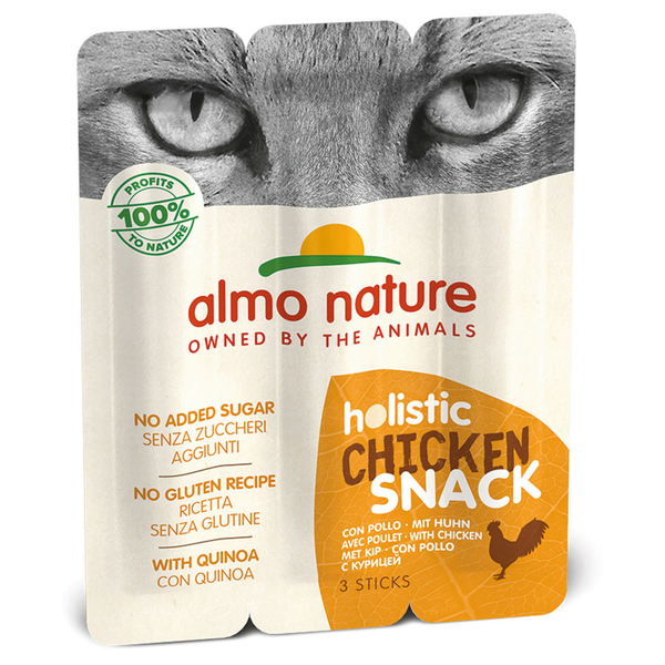 Afbeelding Almo Nature Holistic Snack Kat 3x5 g - Kattensnack - Kip door Petsplace.nl