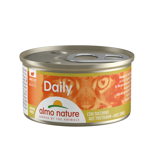 Almo Nature Daily Mousse met Kalkoen 85 gr Per 24