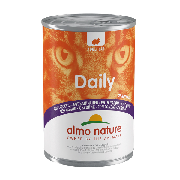 Afbeelding Almo Nature Daily Konijn 400 gram Per 24 door Petsplace.nl