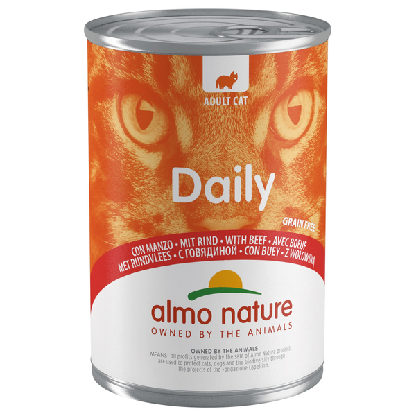 Afbeelding Almo Nature Daily Rund 400 gram Per 24 door Petsplace.nl