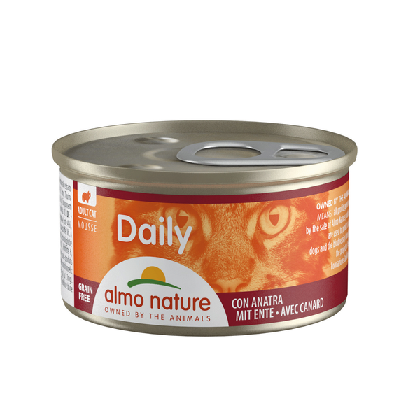 Afbeelding Almo Nature Daily Mousse met Eend 85 gr Per 24 door Petsplace.nl