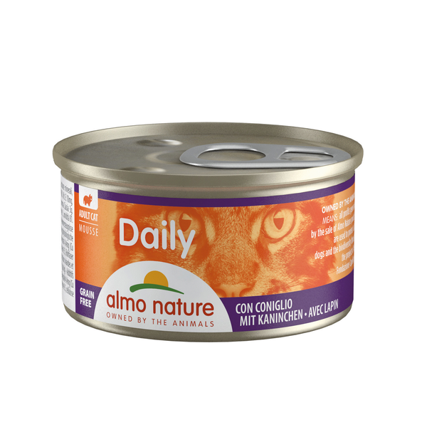 Afbeelding Almo Nature Daily Mousse met Konijn 85 gr Per 24 door Petsplace.nl