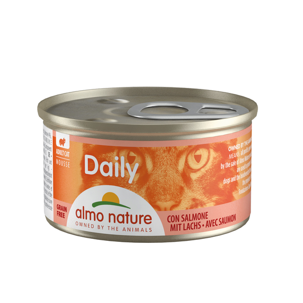 Almo Nature Daily Mousse met Zalm 85 gr Per 24