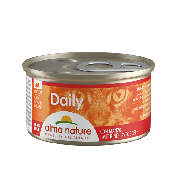 Afbeelding Almo Nature Daily Hapje met Rund 85 gr Per 24 door Petsplace.nl