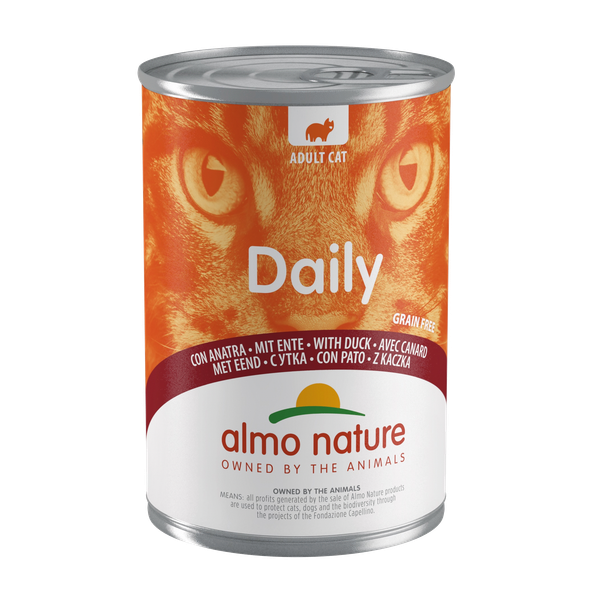 Afbeelding Almo Nature Daily Eend 400 gram Per 24 door Petsplace.nl