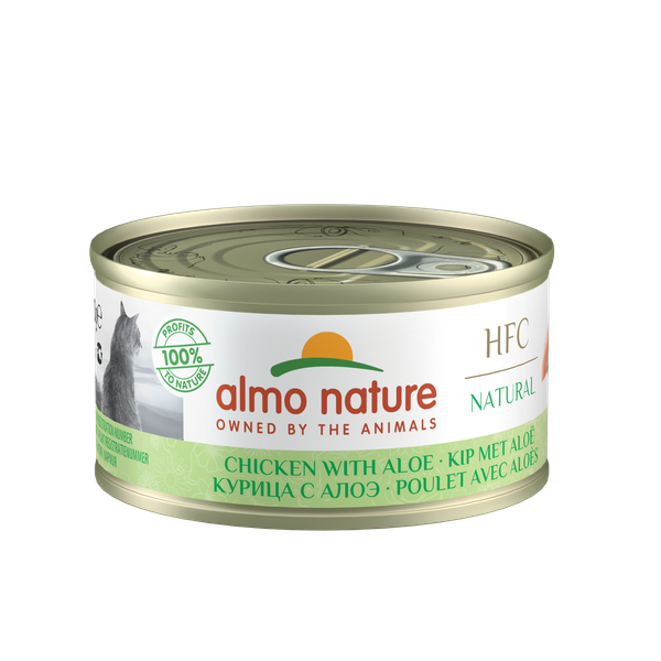 Almo Nature Hfc Cat Light Blik 70 g - Kattenvoer - Kip&Aloë Vera