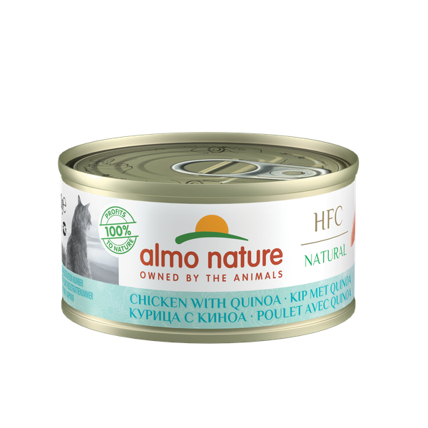 Afbeelding Almo Nature - HFC 70 Light - Kip & Quinoa - 24 x 70 gram door Petsplace.nl