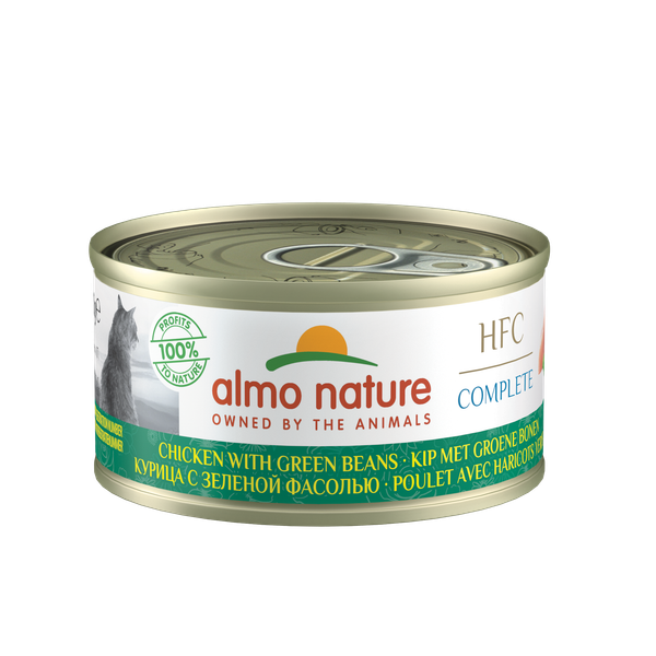 Afbeelding Almo Nature Hqs Cat Complete Blik 70 g - Kattenvoer - Kip&Bonen Graanvrij door Petsplace.nl