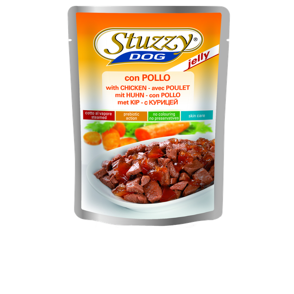 Afbeelding Stuzzy Pouch Adult 100 g - Hondenvoer - Kip door Petsplace.nl