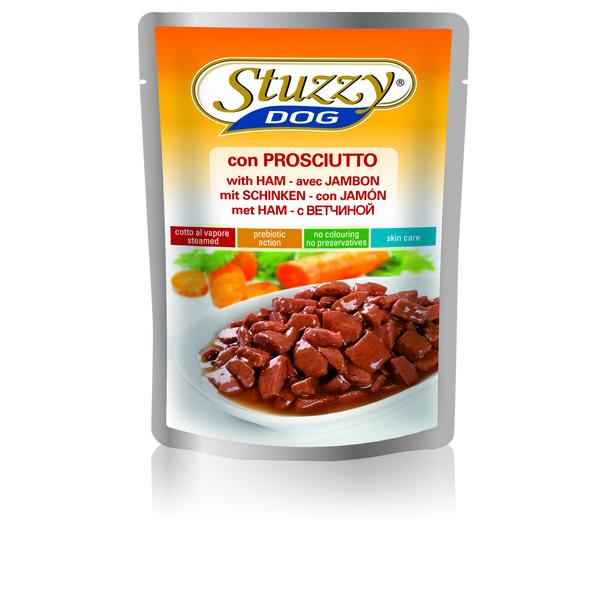 Stuzzy Pouch Adult 100 g - Hondenvoer - Kalfsvlees&Bonen&Saus