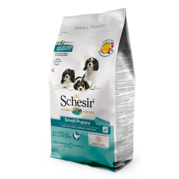 Afbeelding Schesir Small Puppy Kip - Hondenvoer - 800 g door Petsplace.nl