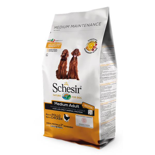 Afbeelding Schesir Medium Maintenance Kip - Hondenvoer - 12 kg door Petsplace.nl