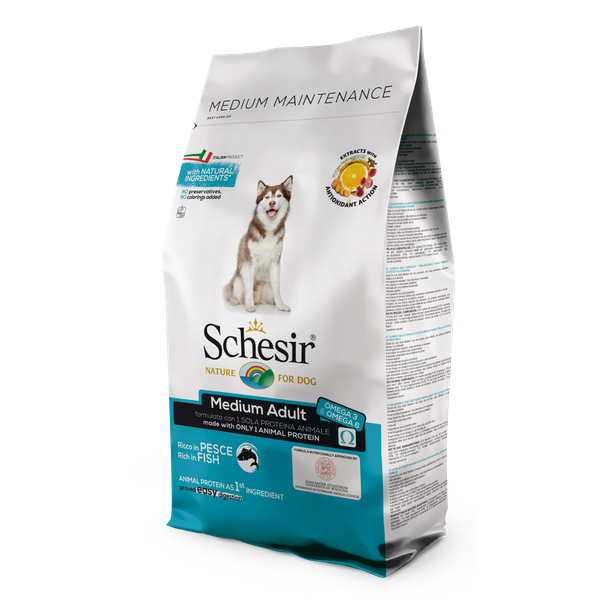 Afbeelding Schesir Medium Maintenance Vis - Hondenvoer - 12 kg door Petsplace.nl