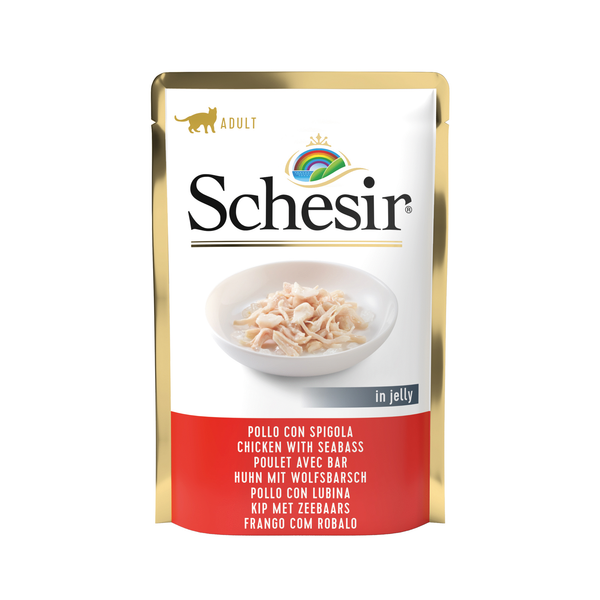 Afbeelding Schesir - Pouch - Kipfilet & Zeebaars door Petsplace.nl