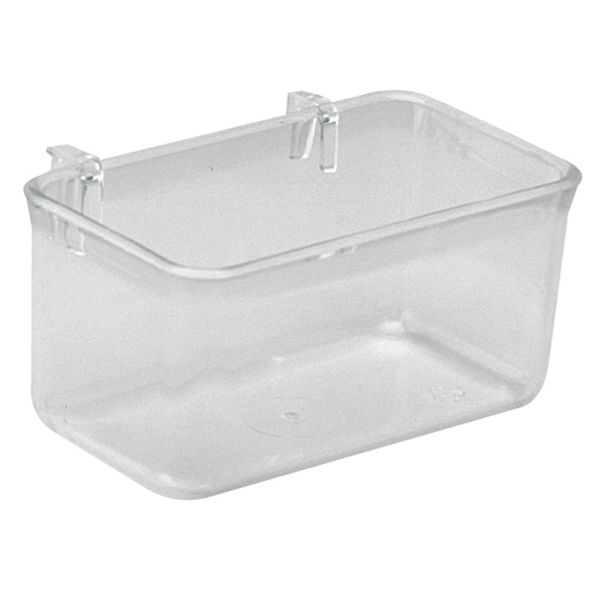 Afbeelding Ferplast Voerbakje Fpi 4510 - Vogel - Voerbak- Drinkbak - 10.3x6.8x5.1 cm Transparant door Petsplace.nl