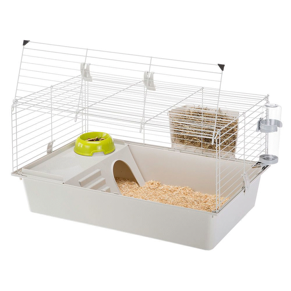 Afbeelding Ferplast Caviakooi Cavie 80 - Dierenverblijf - 79x49x38.5 cm Grijs door Petsplace.nl