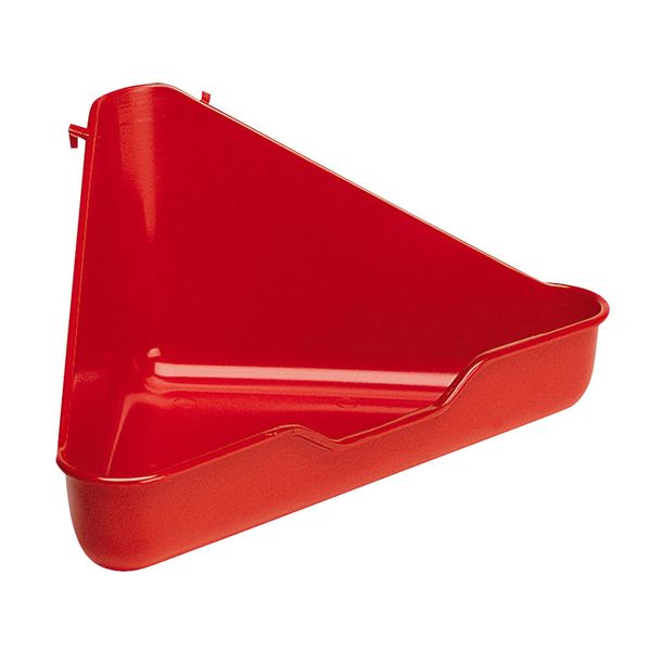 Afbeelding Ferplast Hoektoilet Fretten L 370 - Dierenverblijf - 27x27x17 cm Assorti door Petsplace.nl