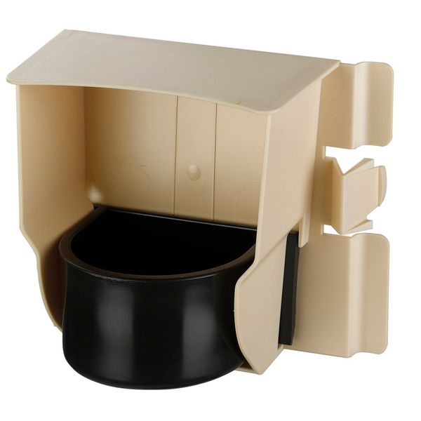 Afbeelding Ferplast Voerbak Brava 4 - Vogel - Voerbak- Drinkbak - 16.5x9.5x14 cm Beige door Petsplace.nl